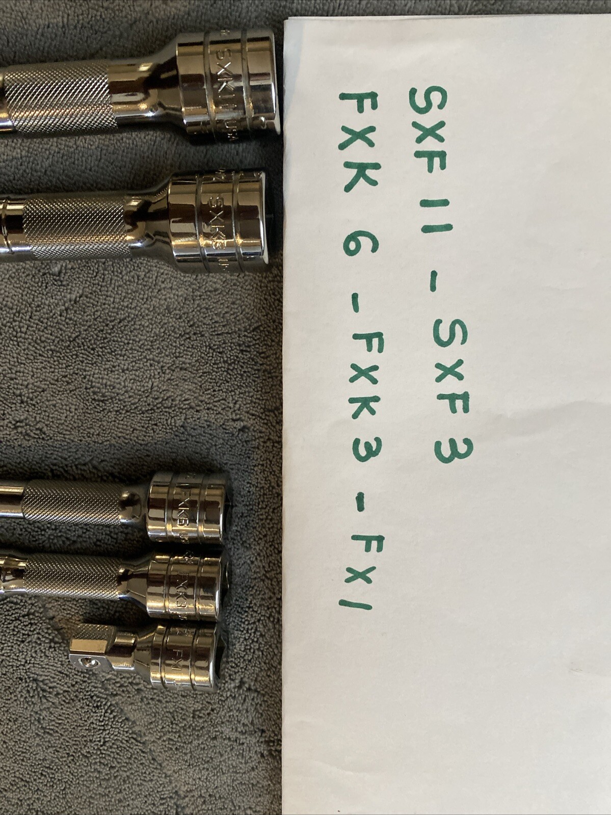 5 PCS Snap-On USA 1/2″ Drive Socket Extensions SXK11 SXK3/FXK6/3/FX1