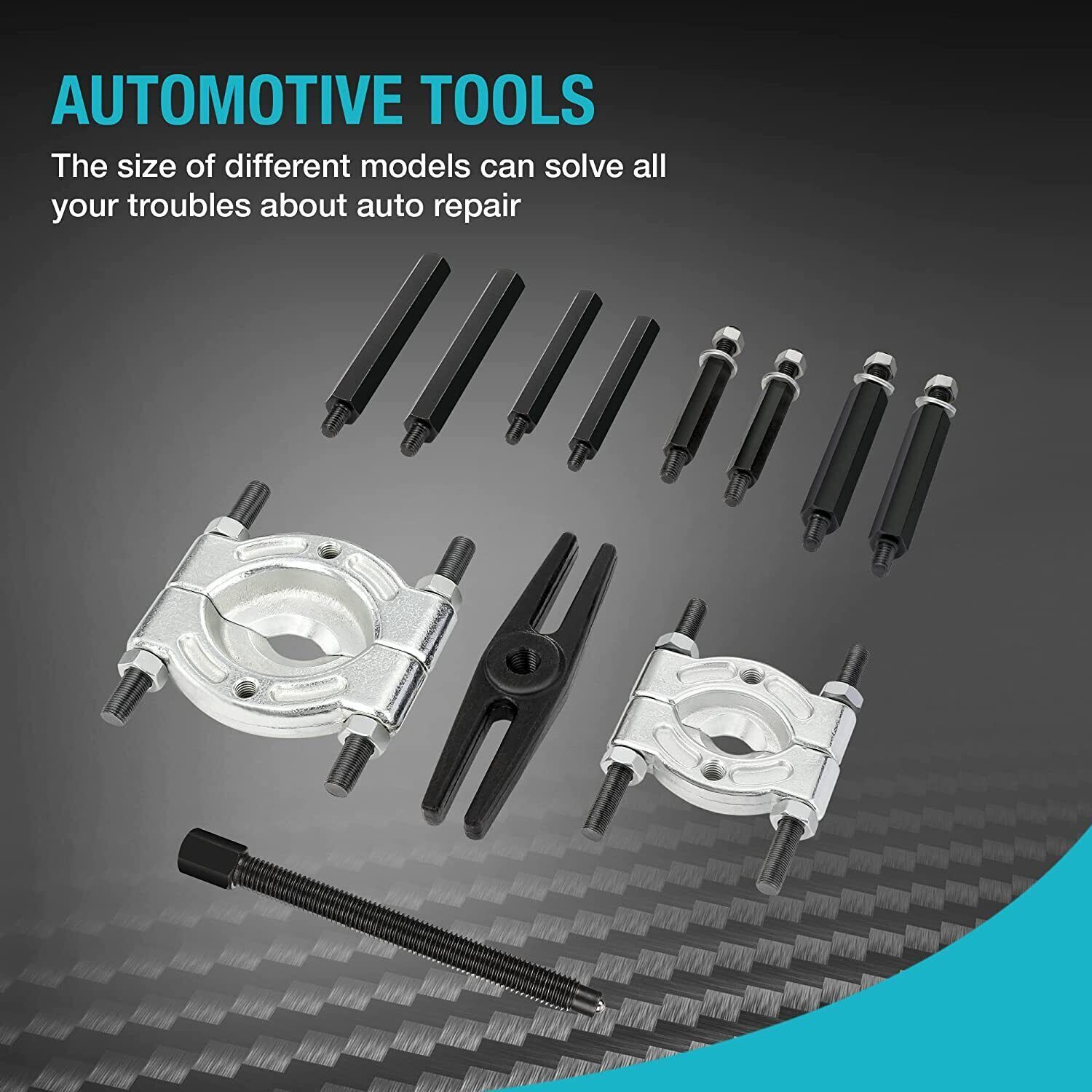 DURATECH 12PCS Bearing Separator Puller Set 5-ton Flywheel Separator Tool Kits