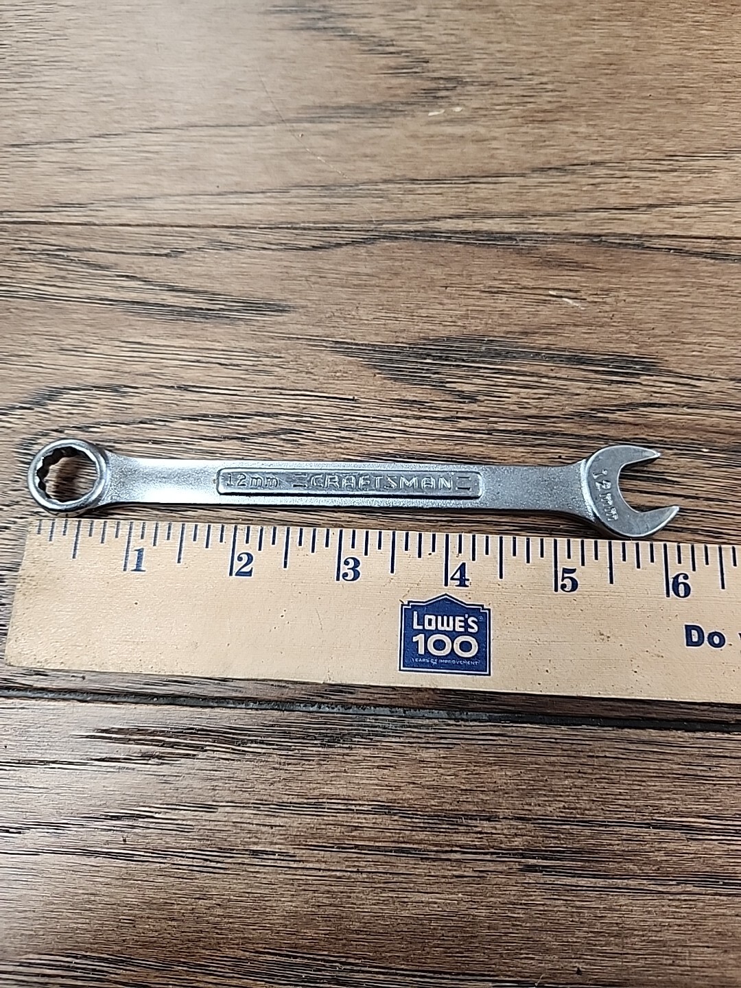 Craftsman Combination Wrench 12MM Metric 12 Point VV 42916 Vtg Forged in USA