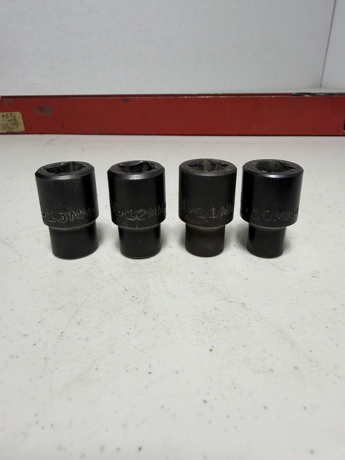 MAC Tools 13pc VP6 Metric 10mm-27mm Impact Socket 1/2” dr 6 Point Shallow USA