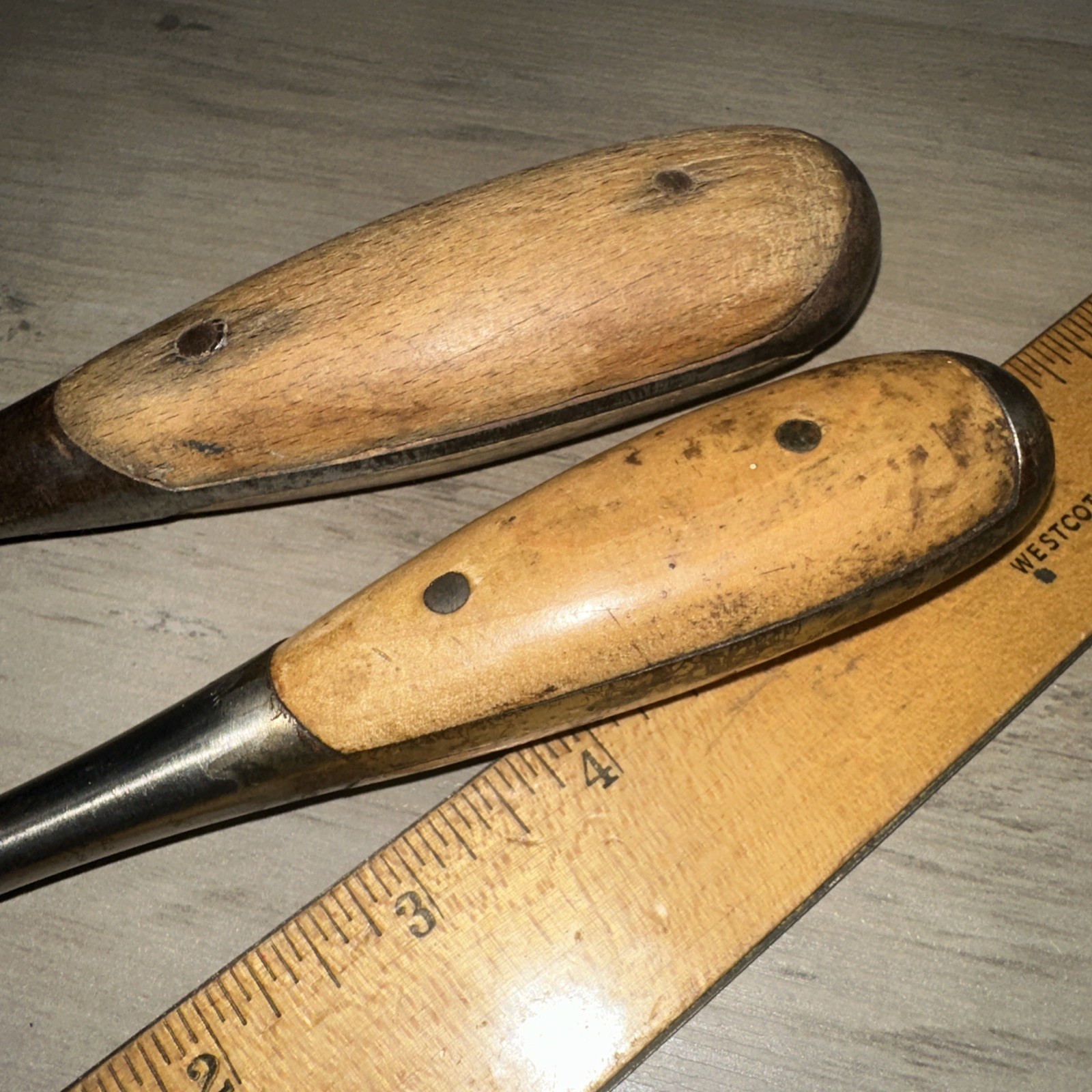 Vintage Federal Screwdriver Flat Slotted Wood Handle & Unbranded Perfect Handle