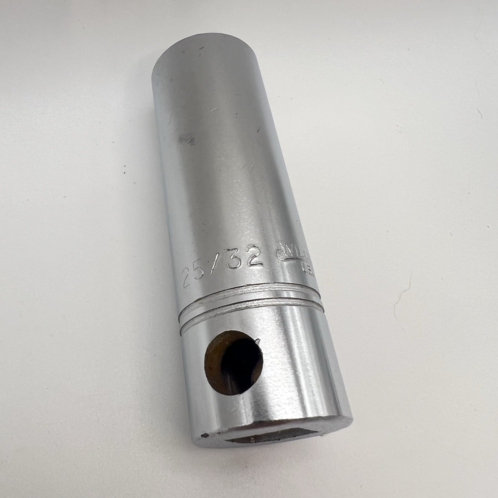 Williams 1/2″ Drive Deep Socket 25/32 SAE 12 Point Chrome SD-1225 Made in USA