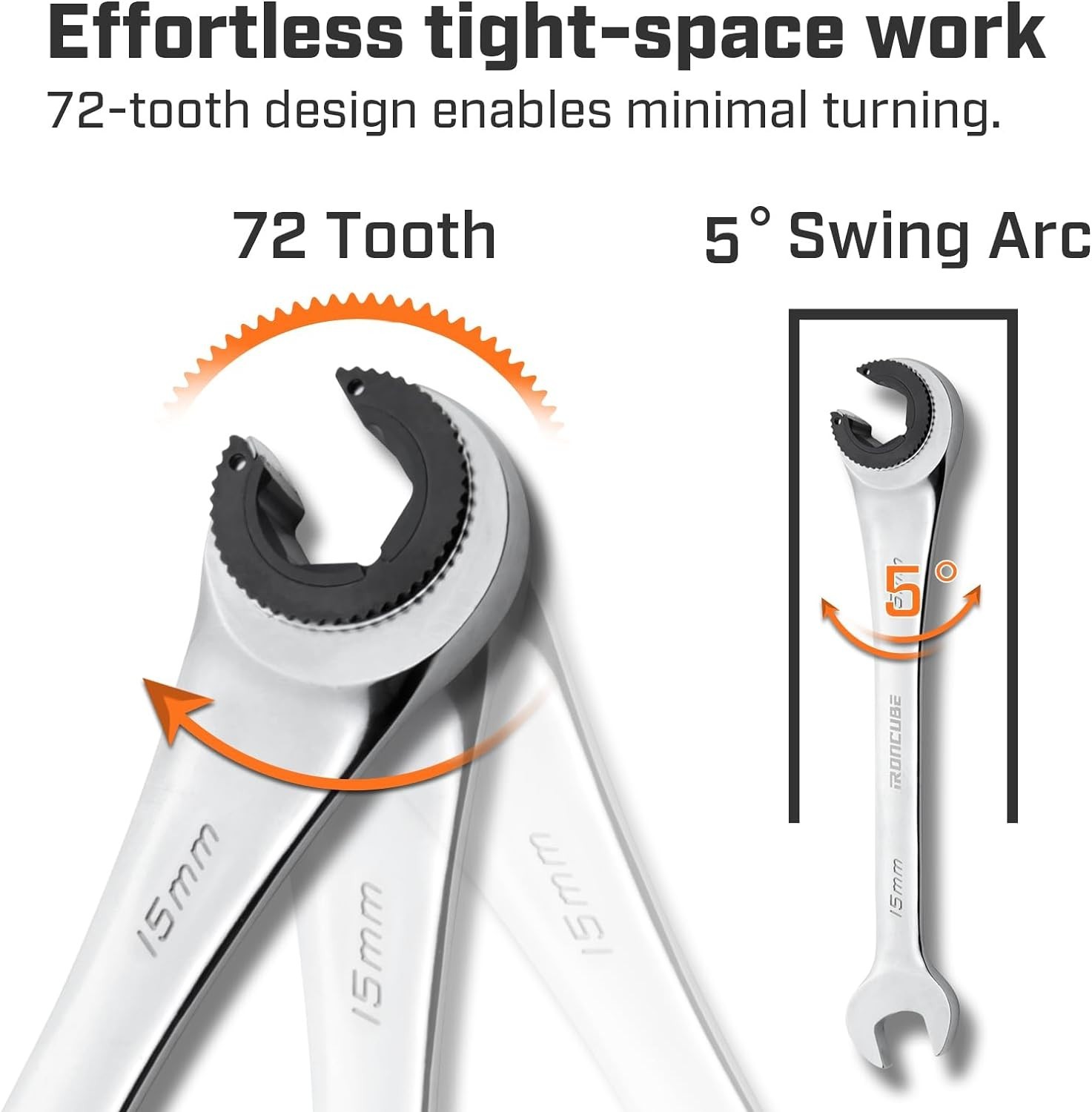 Metric Brake Line Wrench Set 10-17mm – Ratcheting Open-End Tool for Precision