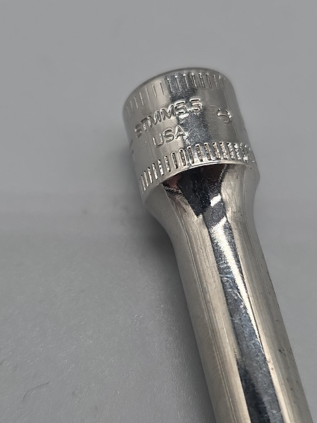 Snap-on Tools STMM5.5 1/4″ Drive 5.5mm 6 Pt Metric Deep Socket Chrome USA