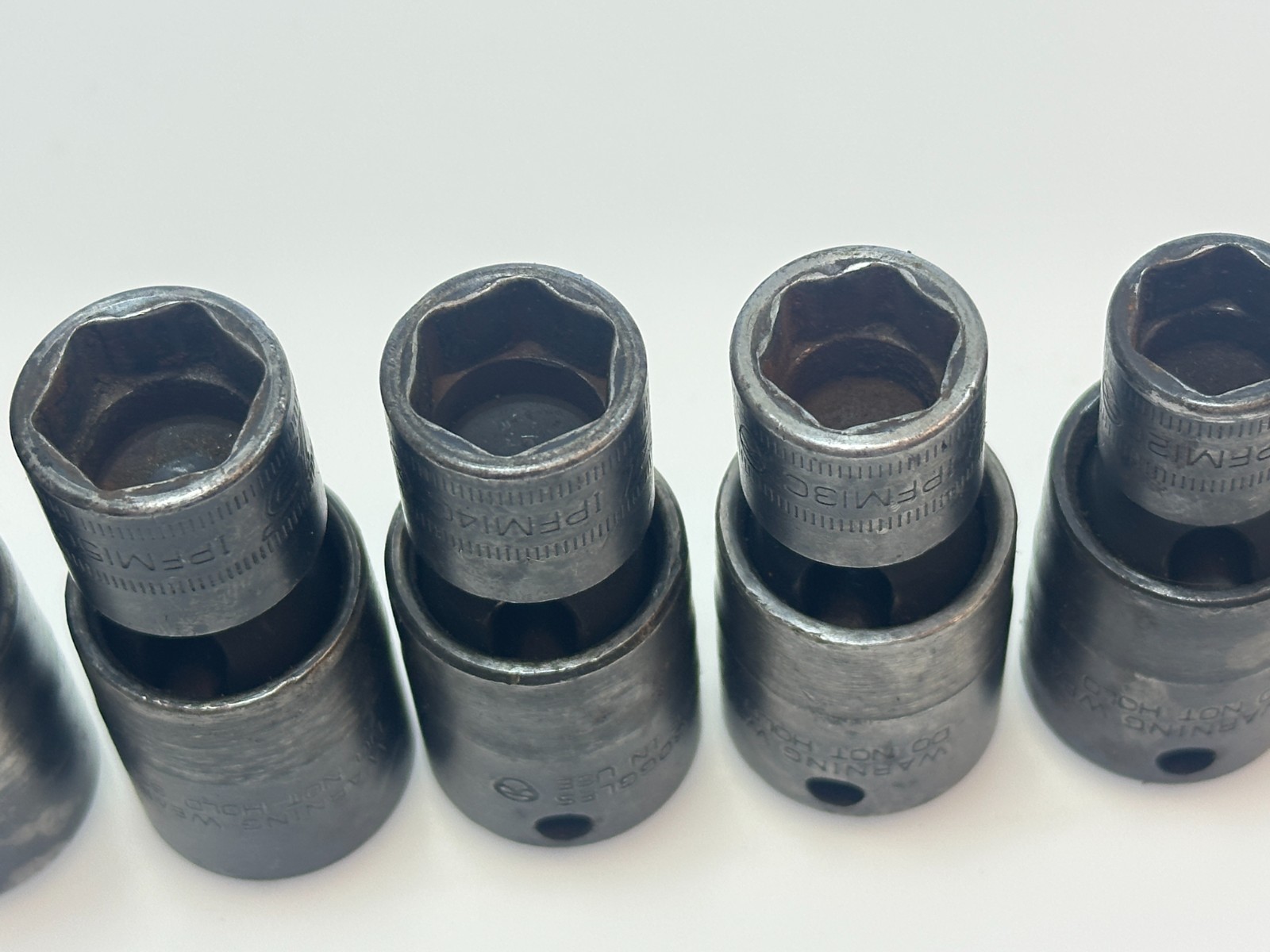 🇺🇸 Snap-on USA 6pc 3/8 Drive Metric 10-18mm Swivel Universal Impact Socket Set