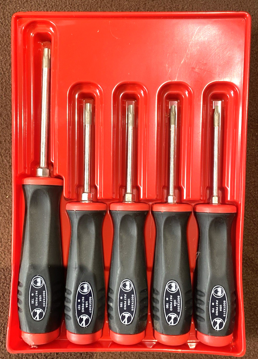 Snap On Torx Driver Set SGDTX series 5 pc T15-T30