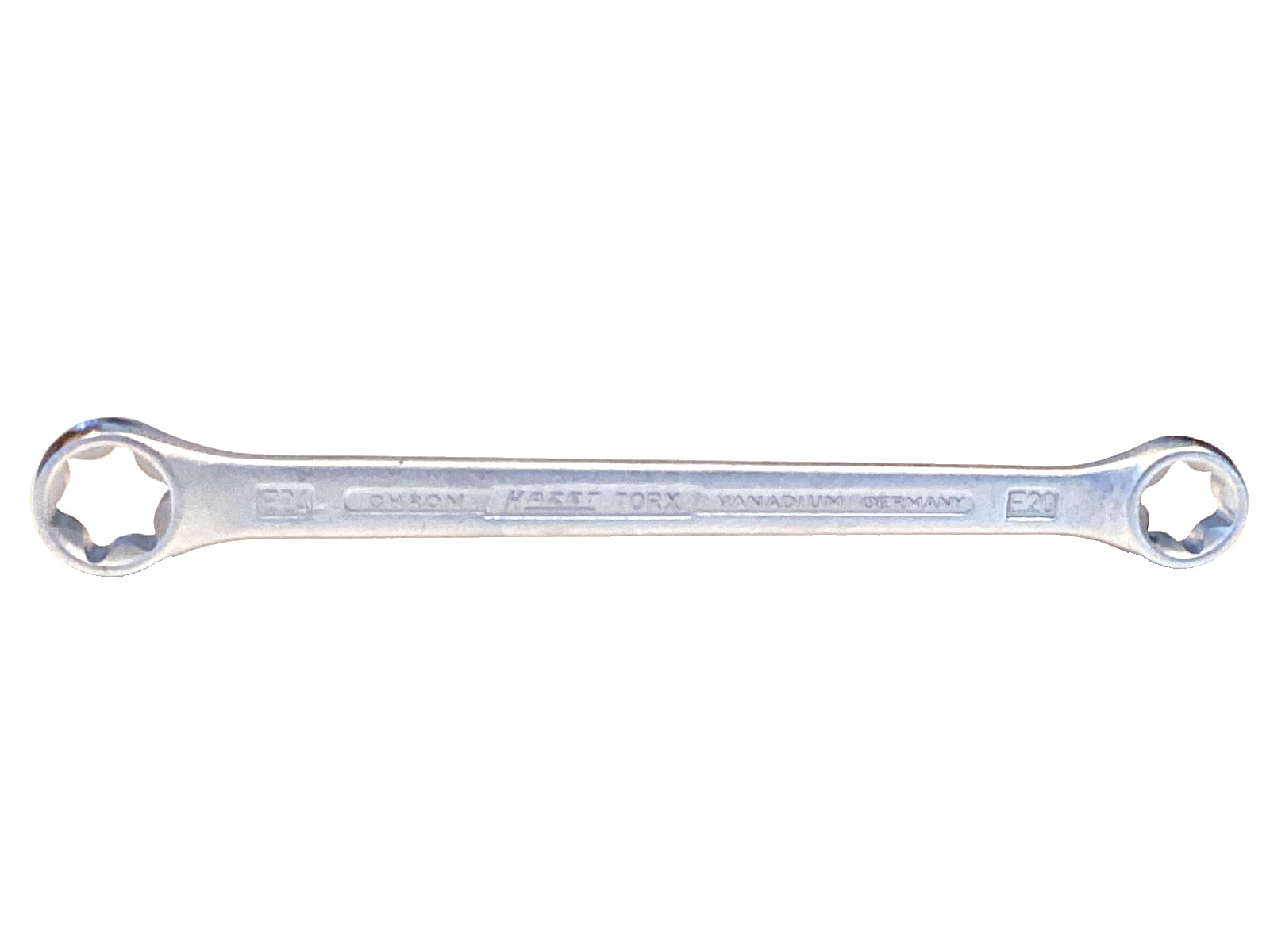HAZET Tools Double Box End Torx Chrome Vanadium Wrench E20 x E24 Model 609 MINT