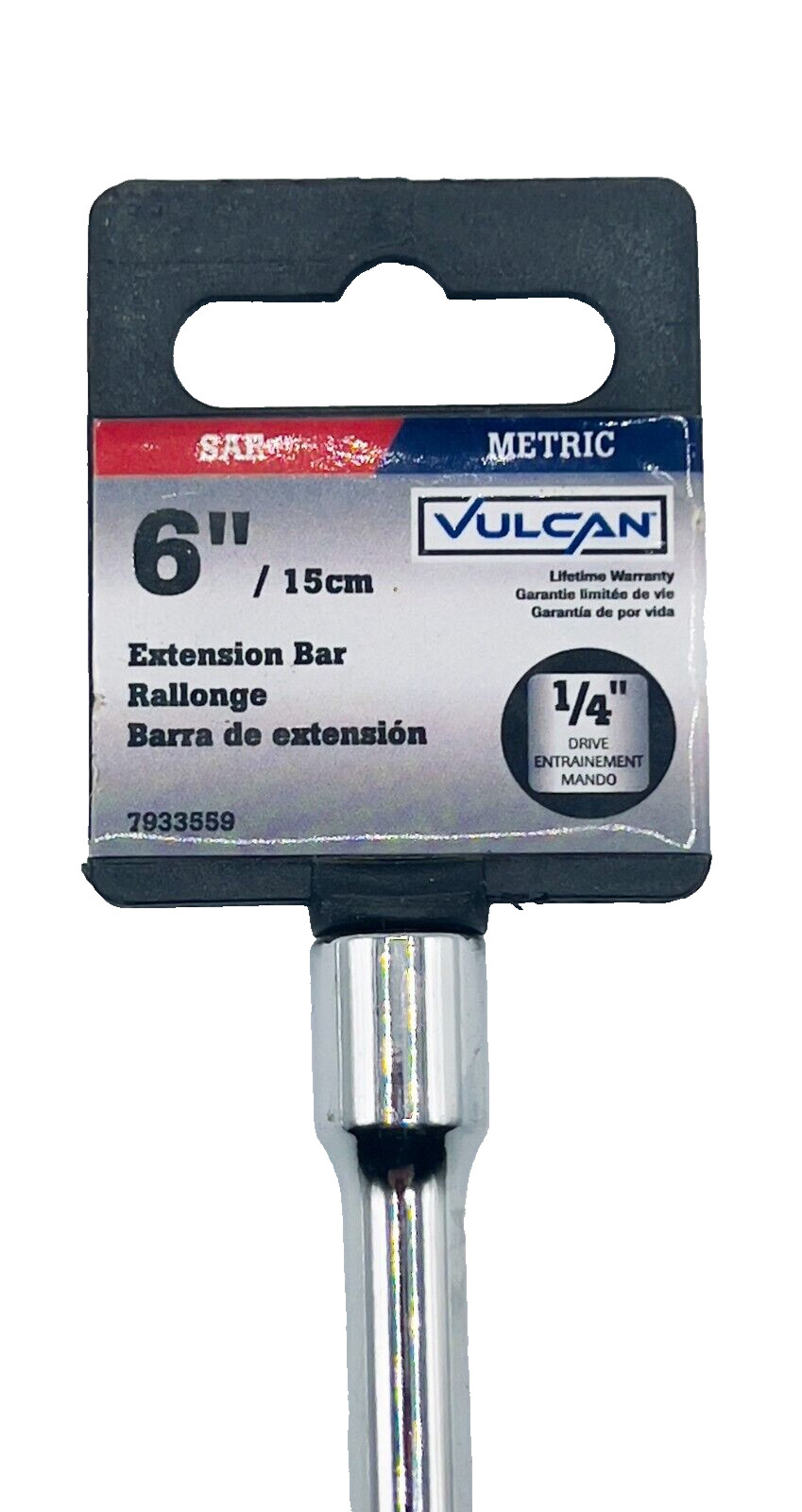 Vulcan 6″ (15cm) Extension Bar with 1/4″ Drive