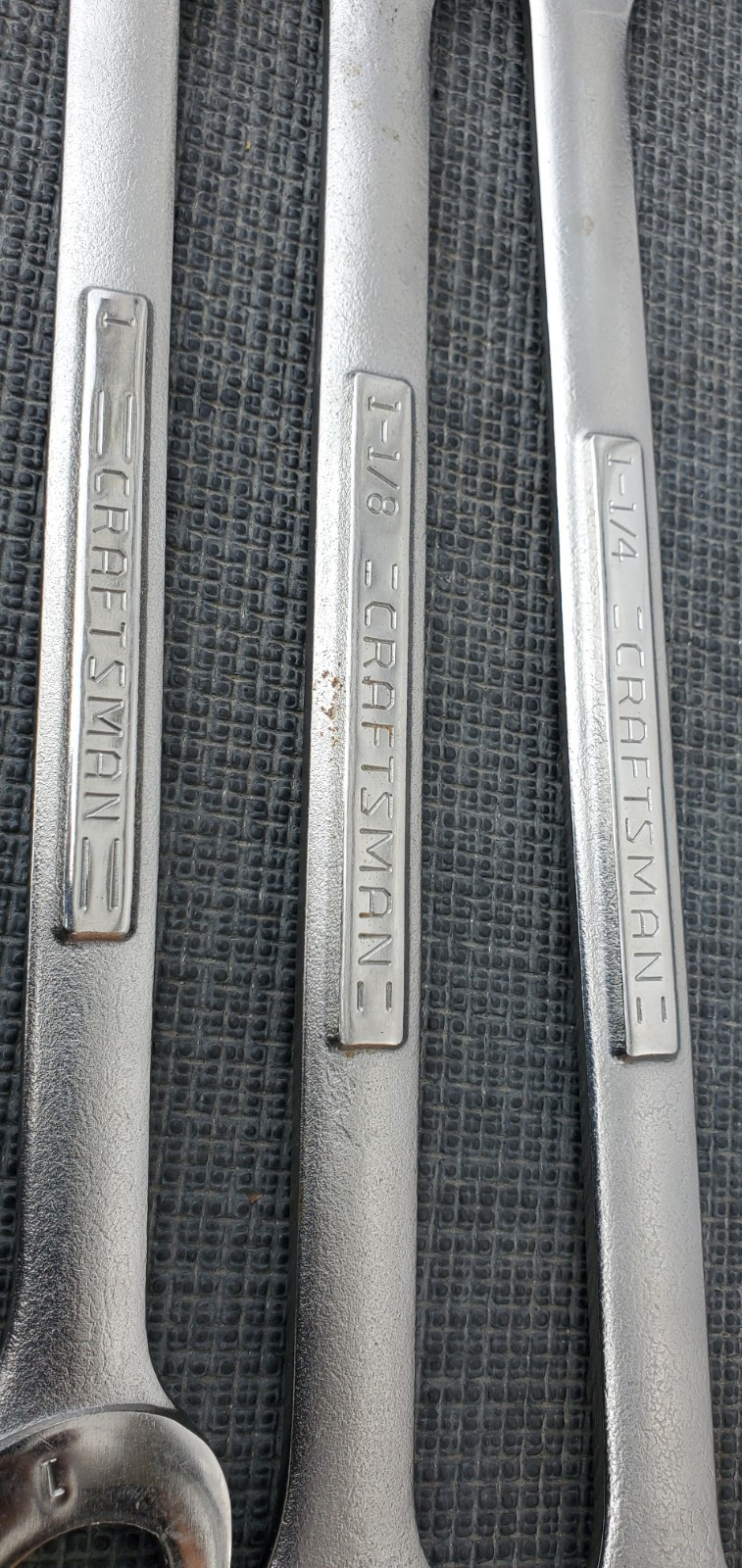 Craftsman 44708 1 1/4″ 44707 1 1/8″ 44705 1″ Wrenches In Great Condition Usa