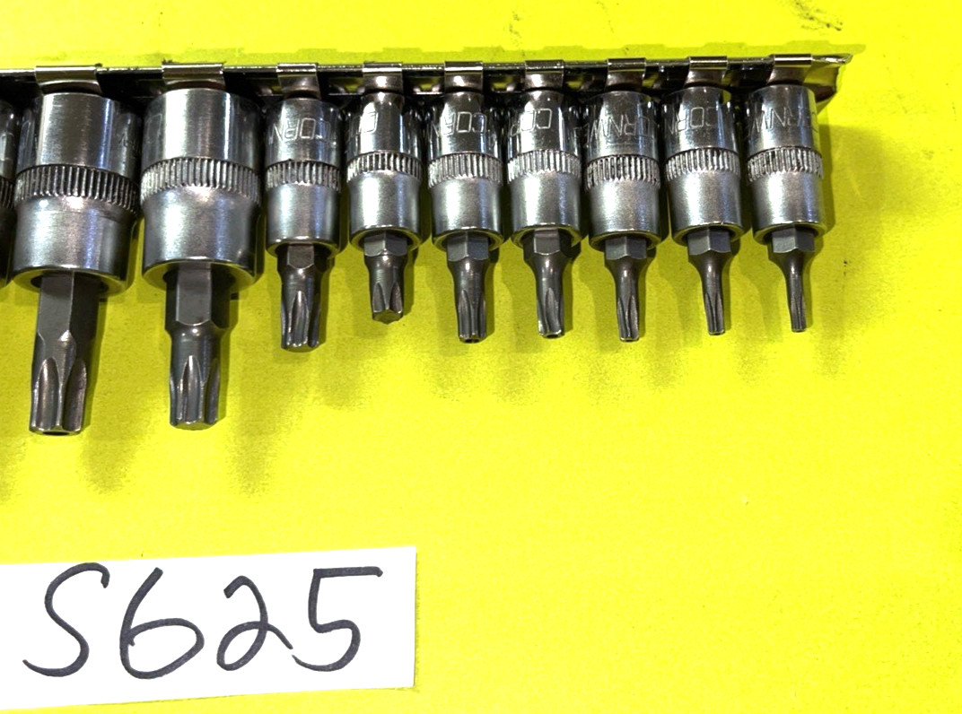 CORNWELL TOOLS 12 PIECE MULTI DRIVE TORX BIT SOCKET DRIVER SET TAMPER RESISTANT