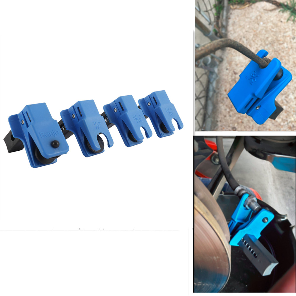 Auto Steel Line Stopper Kit Spring Load Fluid Stopper Clamps 3/8» 5/16», 1/2”