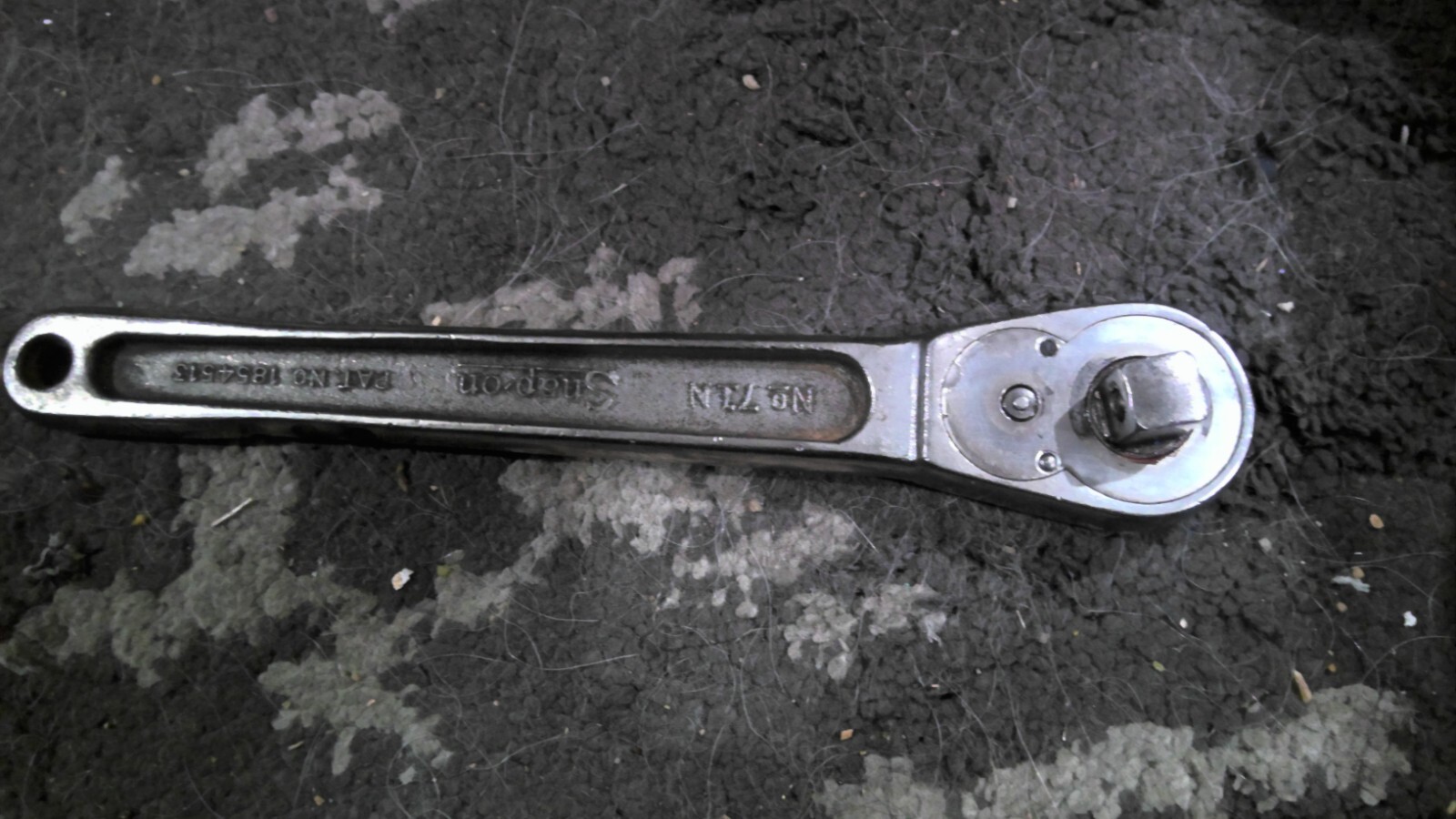 SNAP-ON RARE US GOV’T 1945 G RATCHET NO. 71N SER. 2251 1/2″ DRIVE SNAP ON