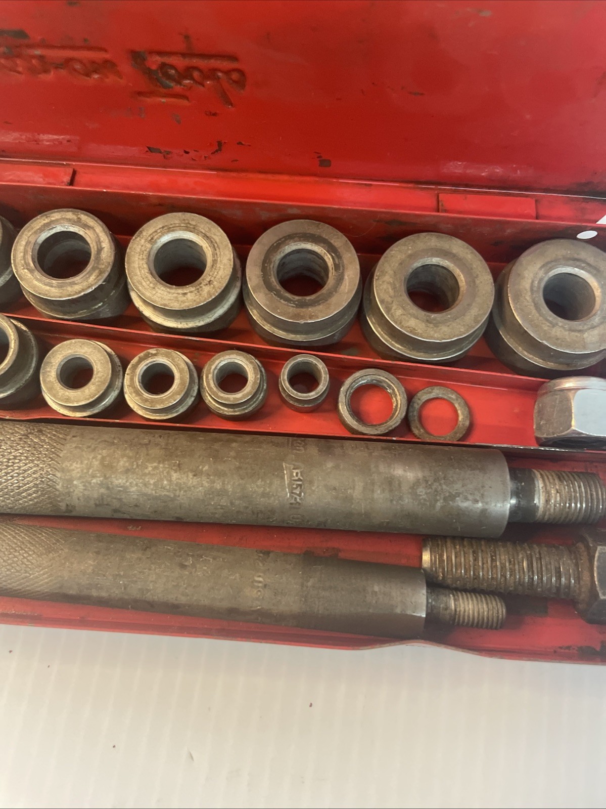 Vintage Snap-On Bushing Driver Set A-157 with Case – Incomplete Set – See Photos
