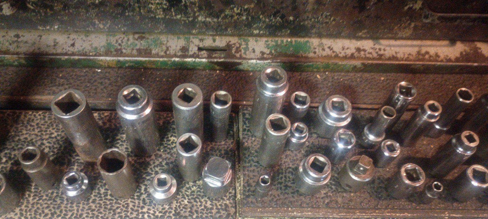 52 count MAC tools socket mixed assortment lot 1/4,3/8,1/2 standard and metric