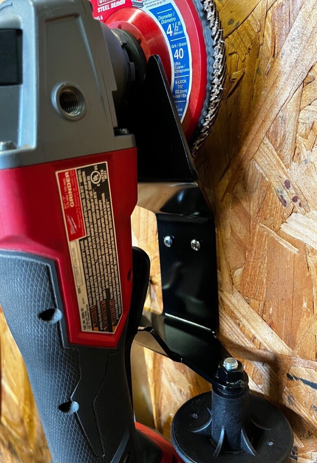 Angle Grinder Wall Mount- Garage Storage