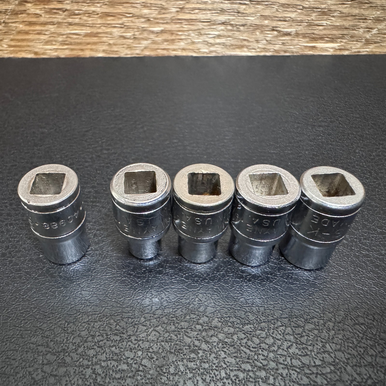 S-K Wayne Tools 1/4 Drive Socket Lot 6PT 7/32 1/4 9/32 5/16 & 8PT 40988 1/4 USA