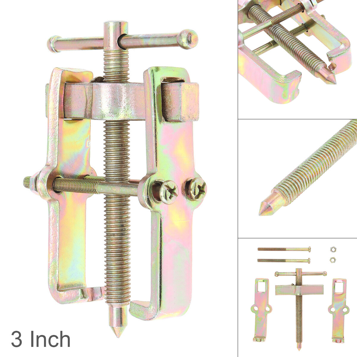 3 Inch Two Jaw Gear Pulley Bearing Puller Remover Tool 3″ Small Leg Mechanics