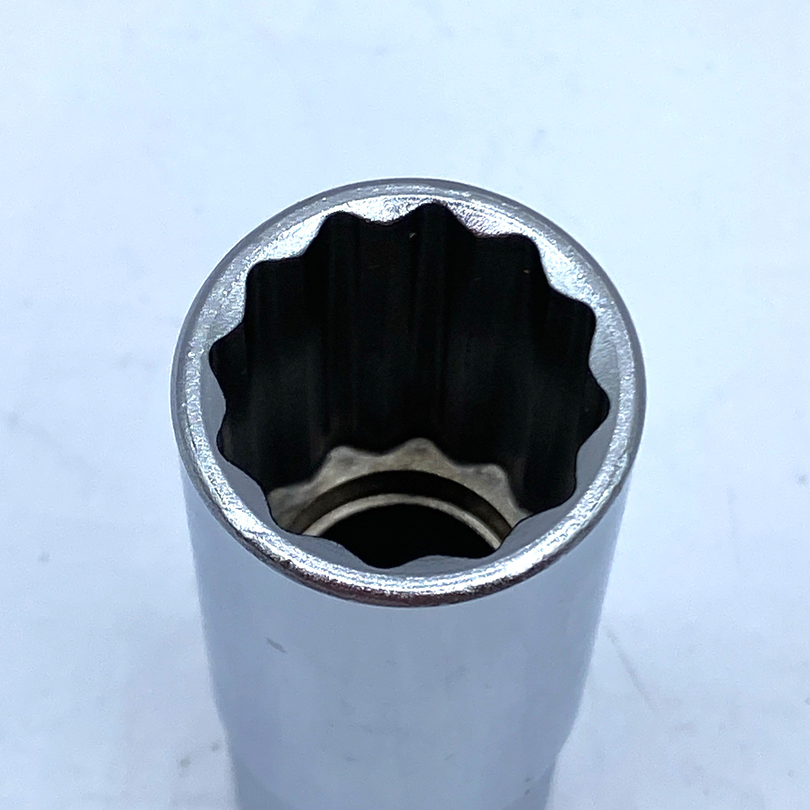Deep Socket 21 mm X 1/2 in. drive Metric 12 Point Chrome Genius NEW