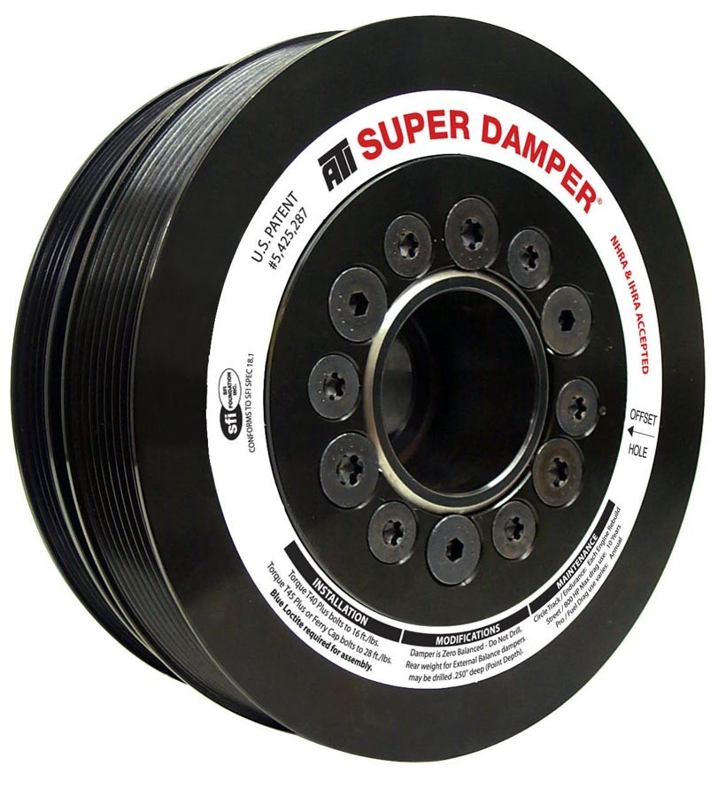 Ati 917246, One Black Ls1 7.5In Harmonic Damper – Sfi Performance Racing Parts