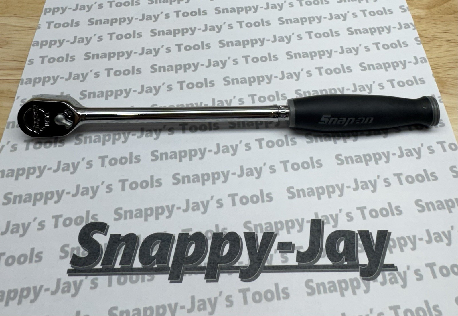 Snap-on Tools USA NEW 1/4″ Drive DARK TITANIUM Soft Grip Long Ratchet THLL72DT