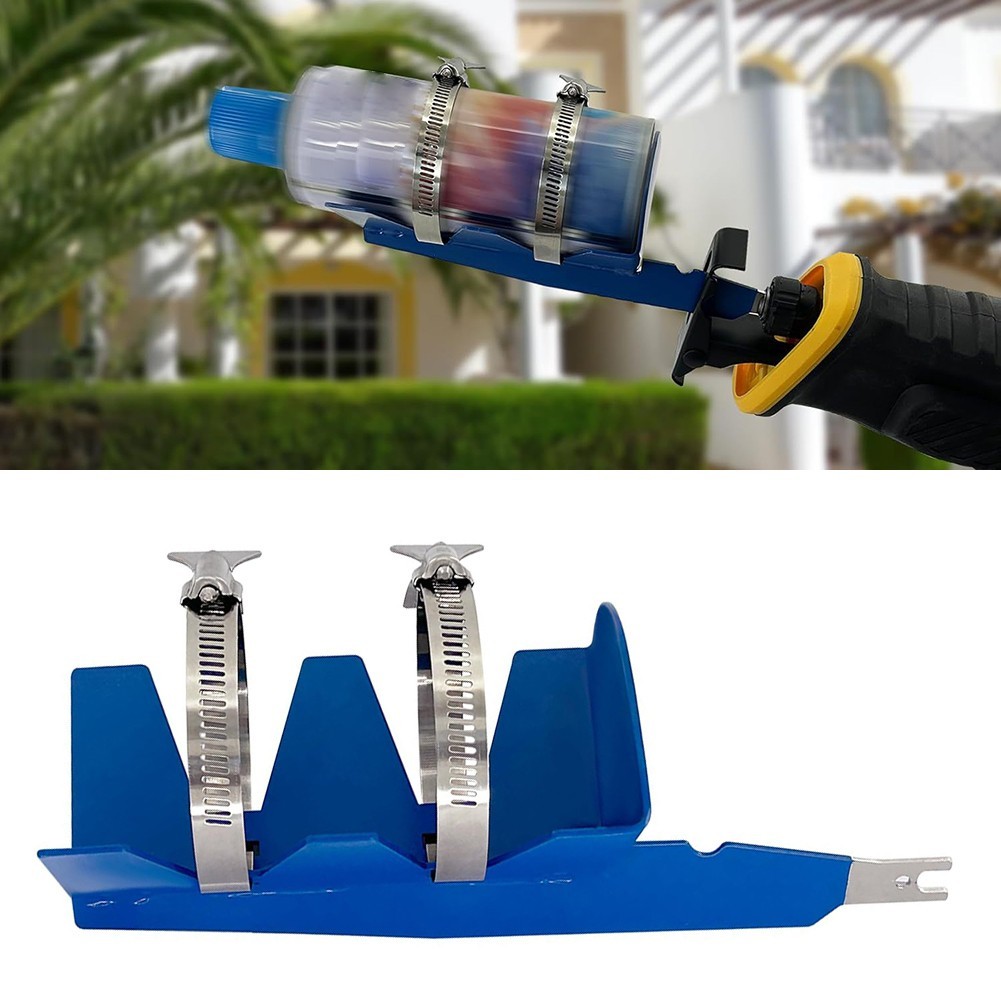 For 2-3 inch Reciprocating Saw Compatible Paint Can Mixer Blue Stainless
