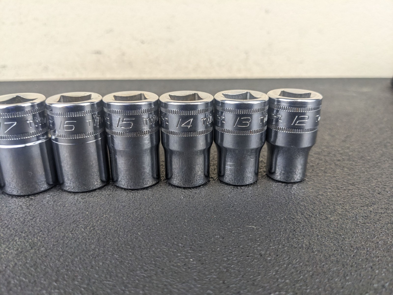 #bp494 Snap On 11pc 6 Point 1/2” drive Shallow Socket Set 24mm