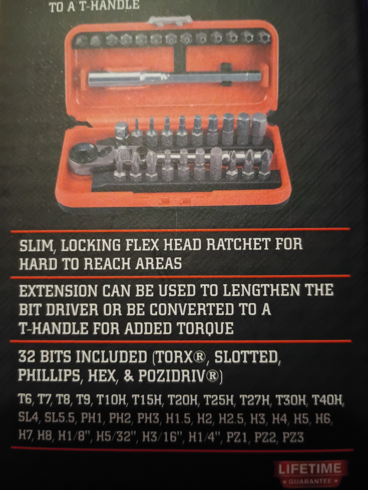 ICON RXFT-35 Locking Flex Head Ratchet and Bit Set 35 Piece NEW