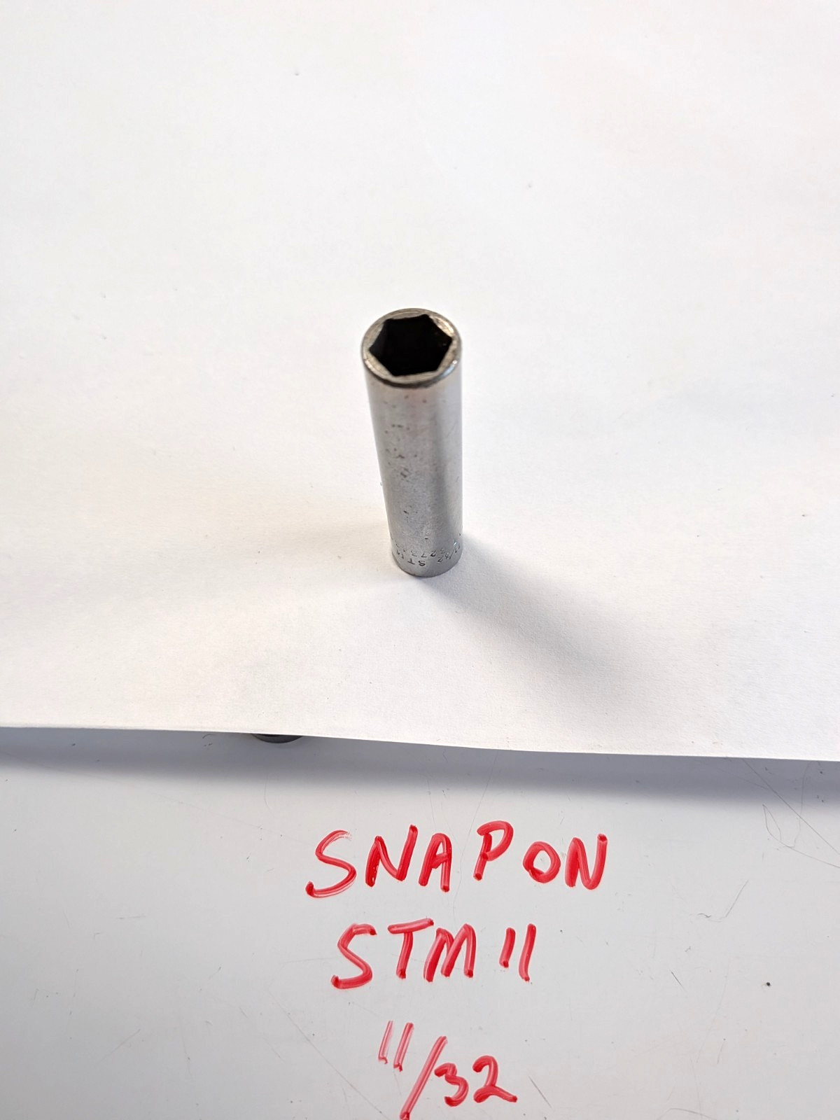 Snap-on STM11 11/32 Inch Socket 1/4 Drive w8A4blk