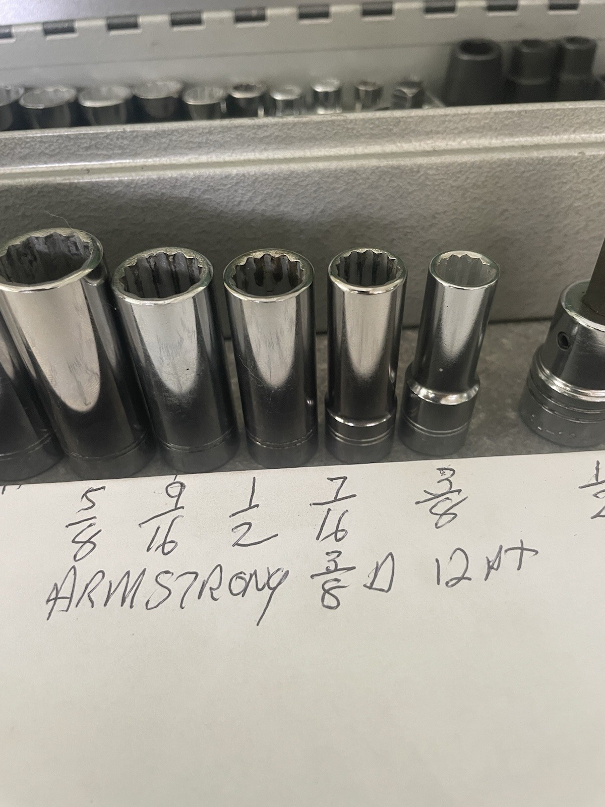 BlackHawk, Proto, Armstrong SAE & Metric Sockets 37 Pc. + Box Nice Tools