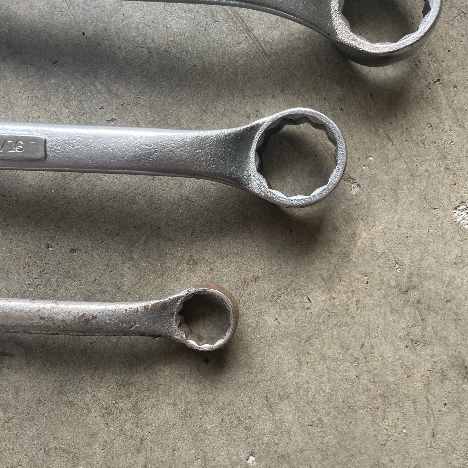 Vintage Craftsman 4pc 12 point SAE Double Offset Box End Wrench Set USA Made =V=