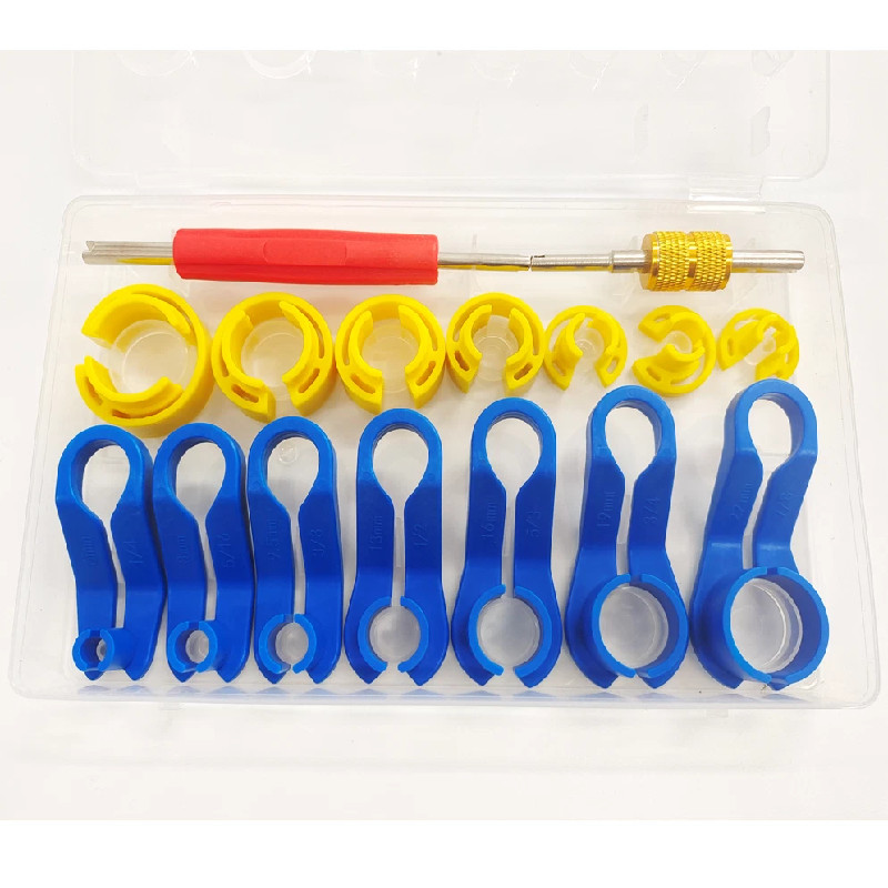 16Pcs AC Fuel Line Disconnect Removal Tool Set With Storage Box For Most Vehicle