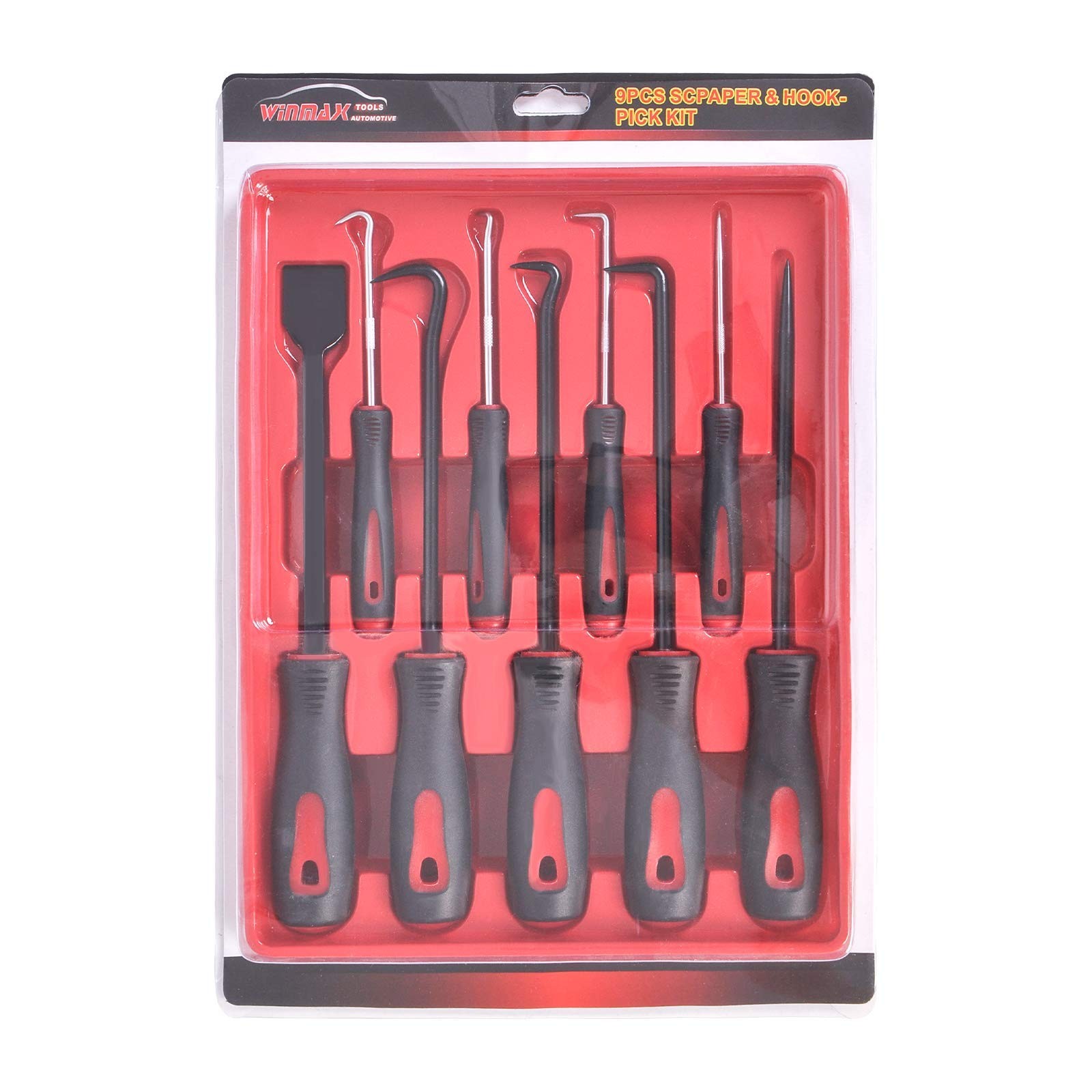 WINTOOLS 9-Piece Scraper Hook and Pick Tool Set Car Removal O Rings…