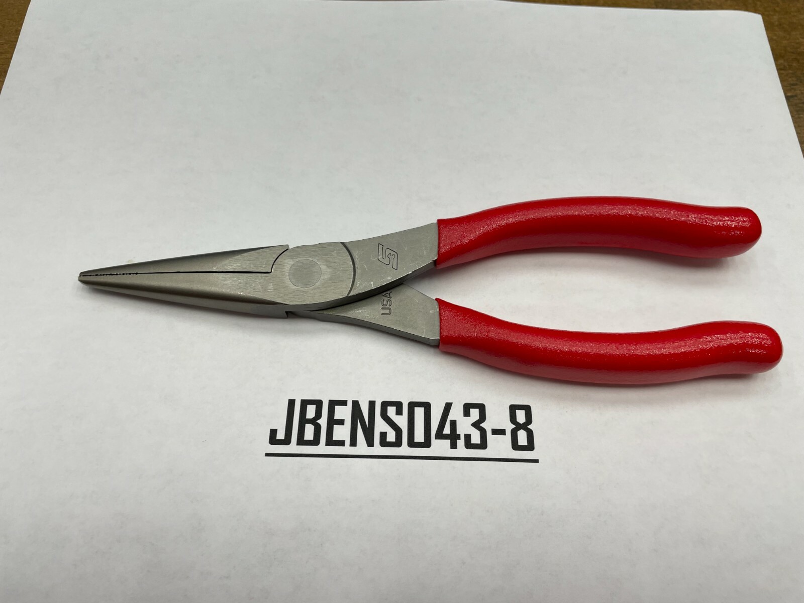 Snap-on Tools USA NEW RED 8″ Talon Soft Grip Needle Nose Pliers 96ACF