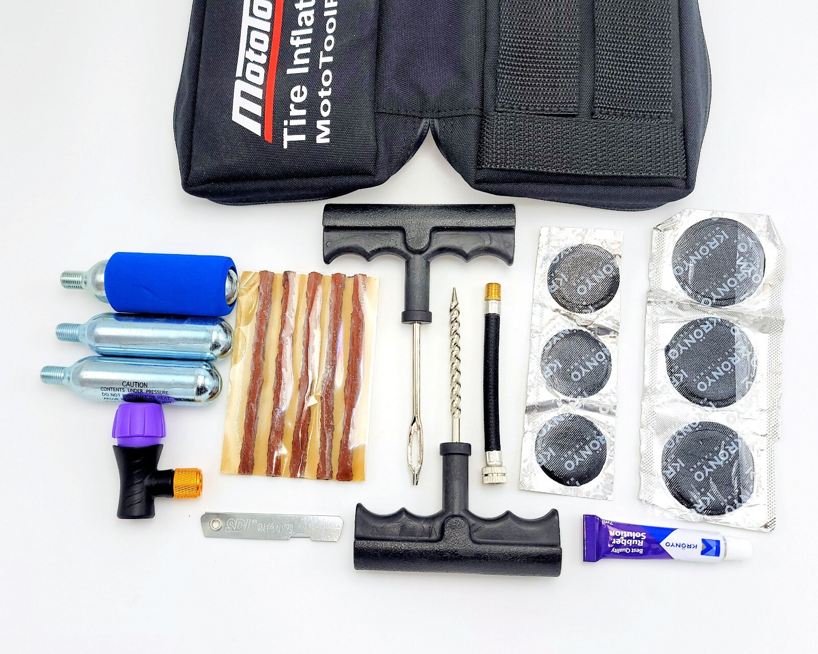 Tire Puncture Repair Inflation Tool Kit Motorcycle Tire Iron Set 3 each ATV UTV