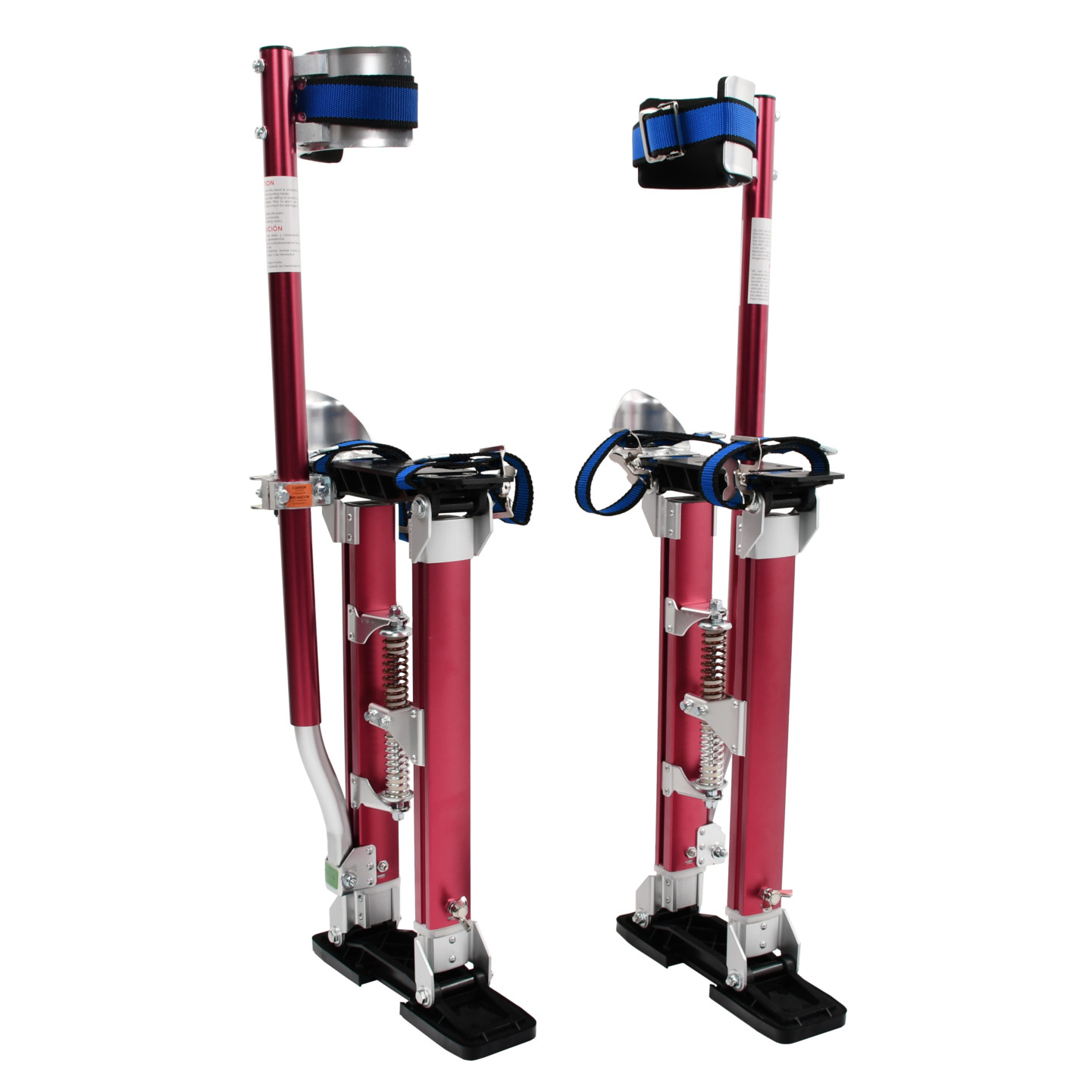Adjustable 18“-30″ Drywall Stilts Aluminum Tool Painting Painter Taping Red
