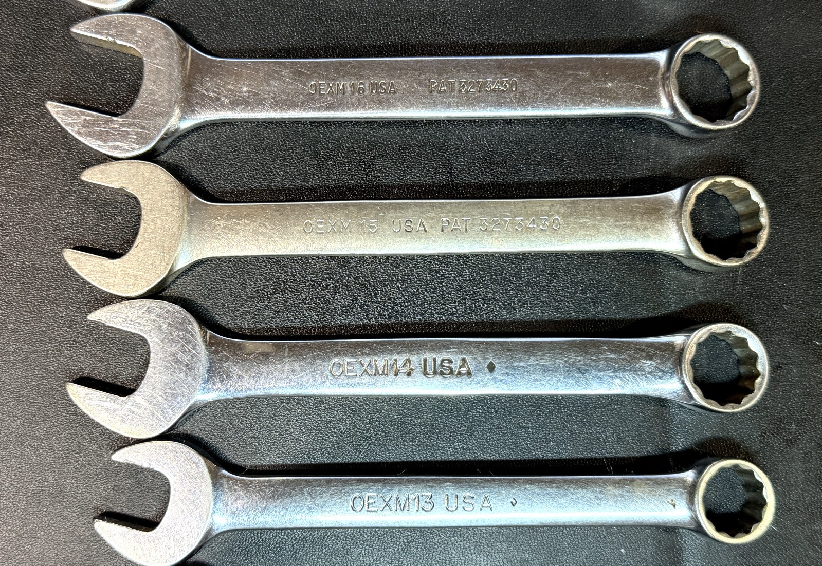 SNAP ON OEXM- 10-Pc 12-Pt Flank Drive® Combination Short Wrench Set 10mm-19mm