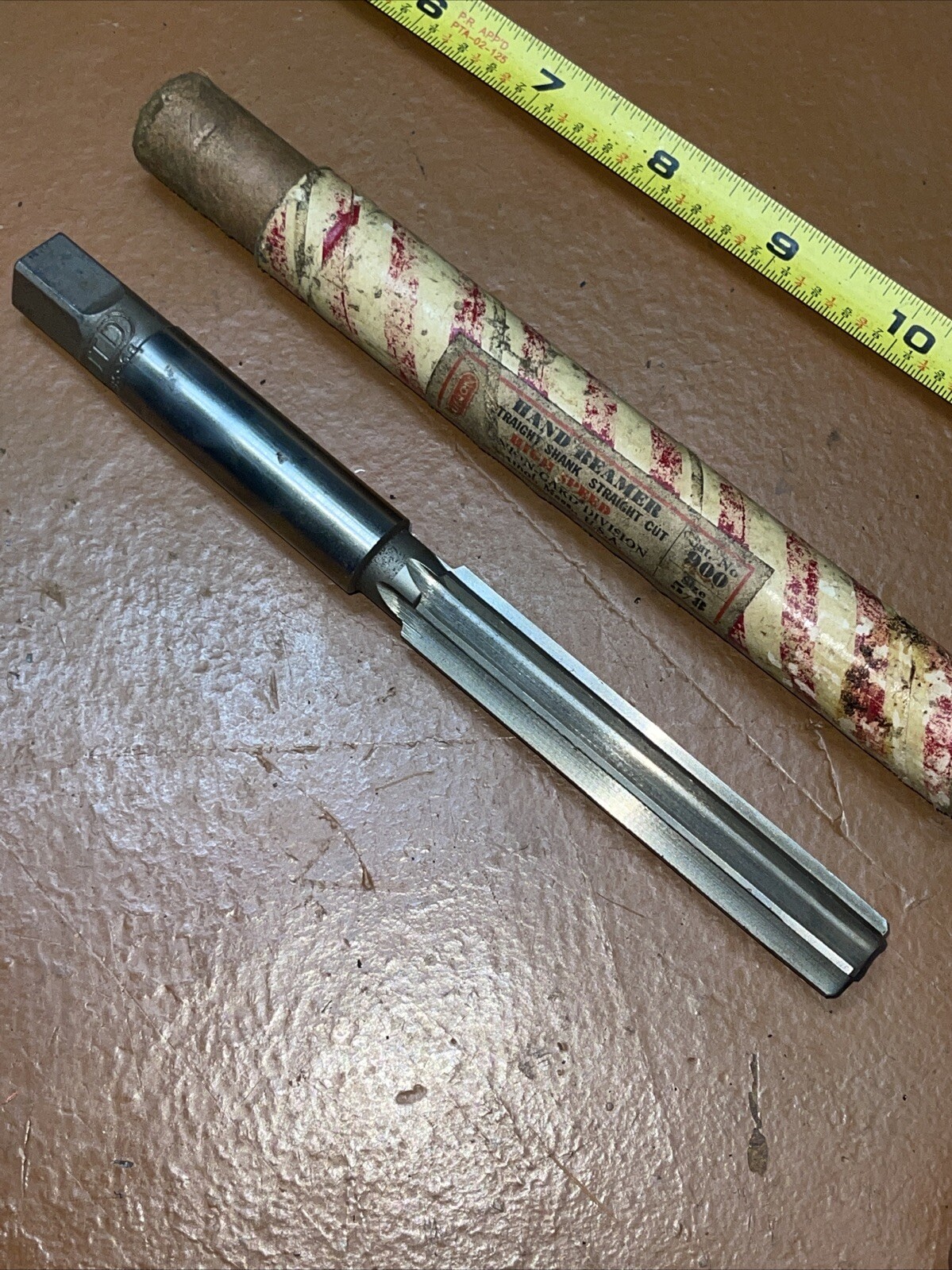 NOS Union USA 900 5/8 In SAE Straight Shank Straight Cut Hand Reader UTD