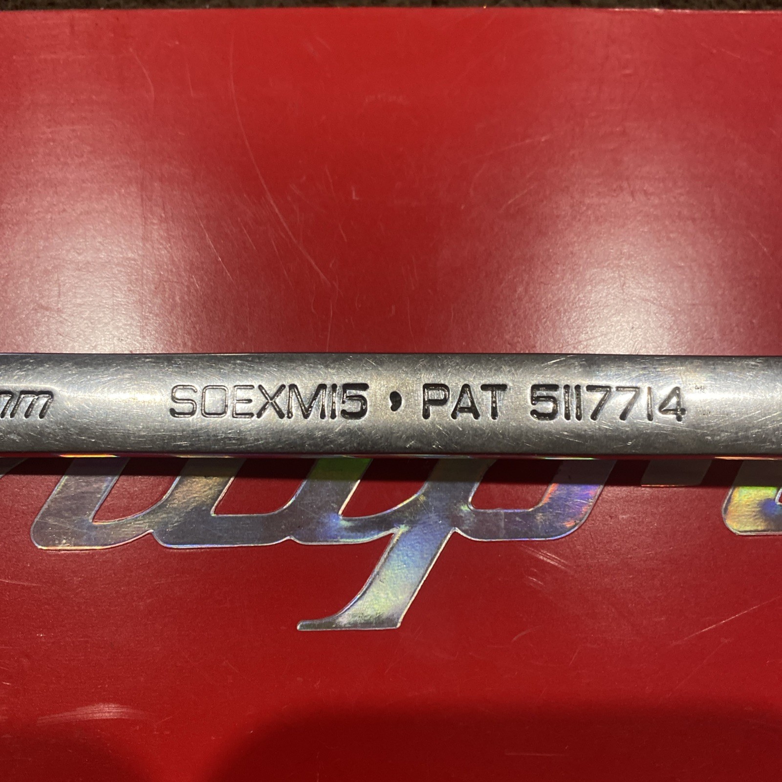 SNAP ON SOEXM15 15MM METRIC FLANK DRIVE PLUS OPEN END 12 PT BOX END 15 MM SOEXM