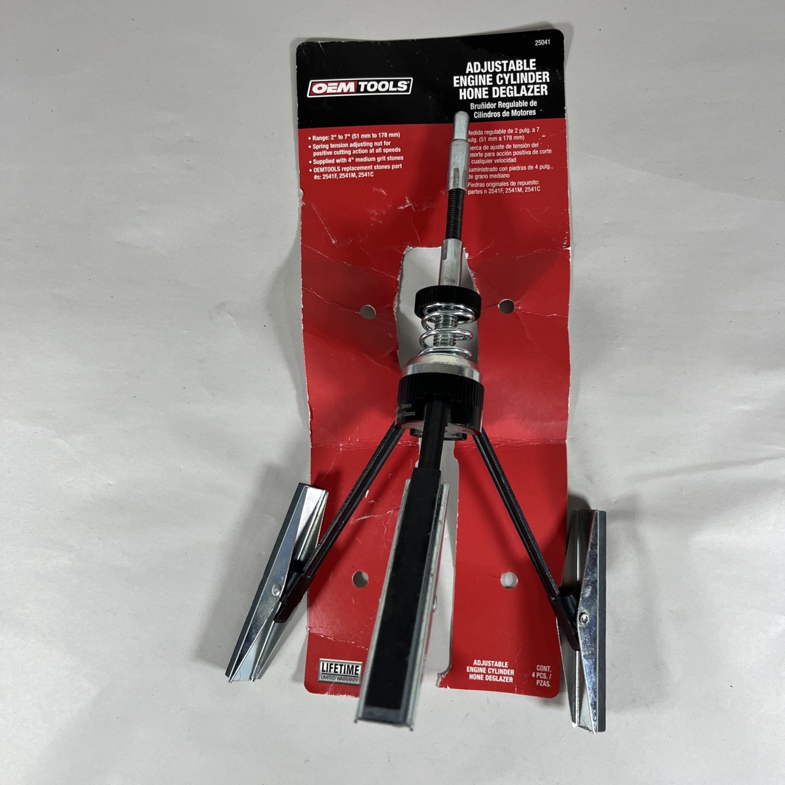 OEM Tools Adjustable Engine Cylinder Hone Deglazer – 2” to 7” bore diameter