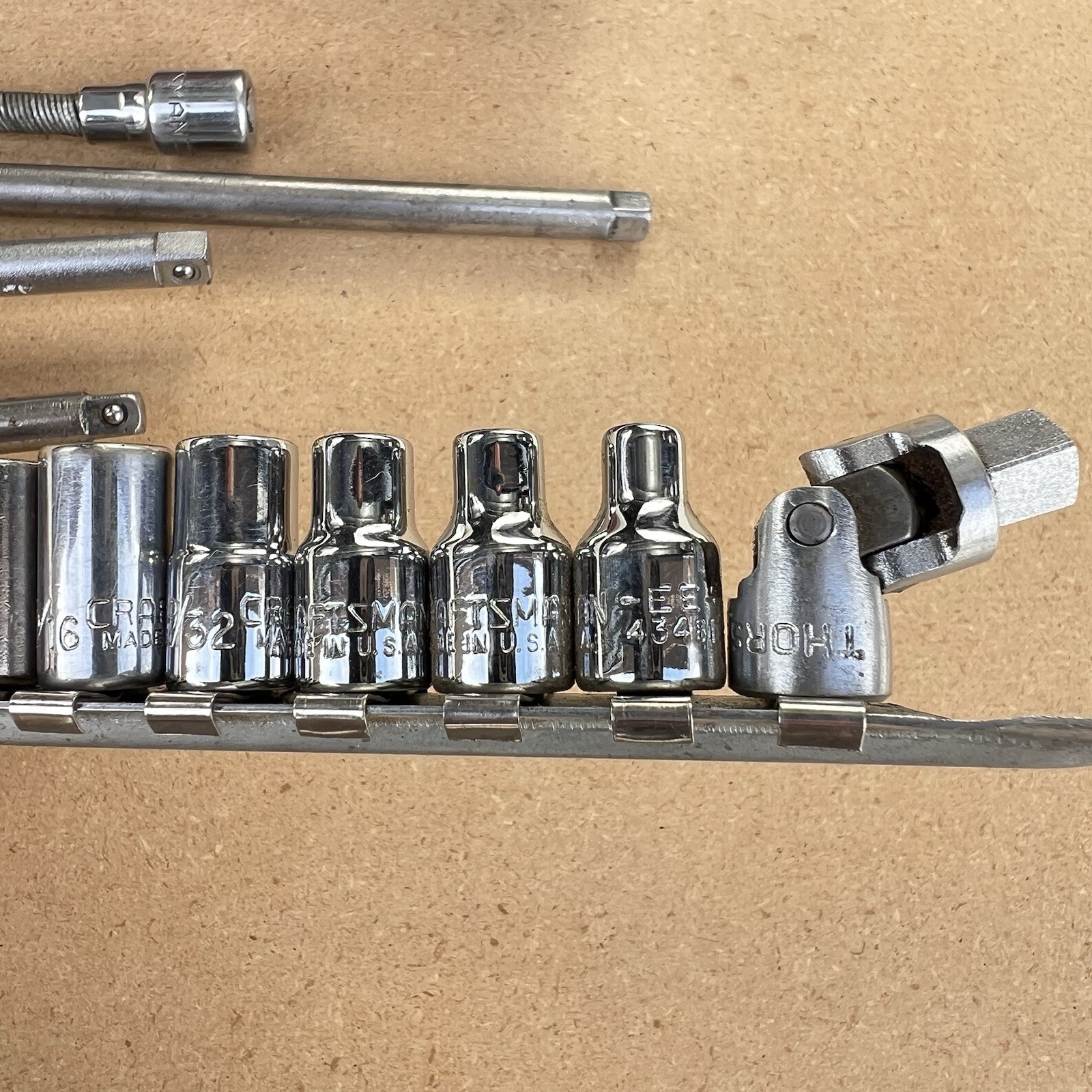 Vtg Walden 1/4″ Drive Socket Driver, Craftsman Socket Set, Metal Box, Others LOT