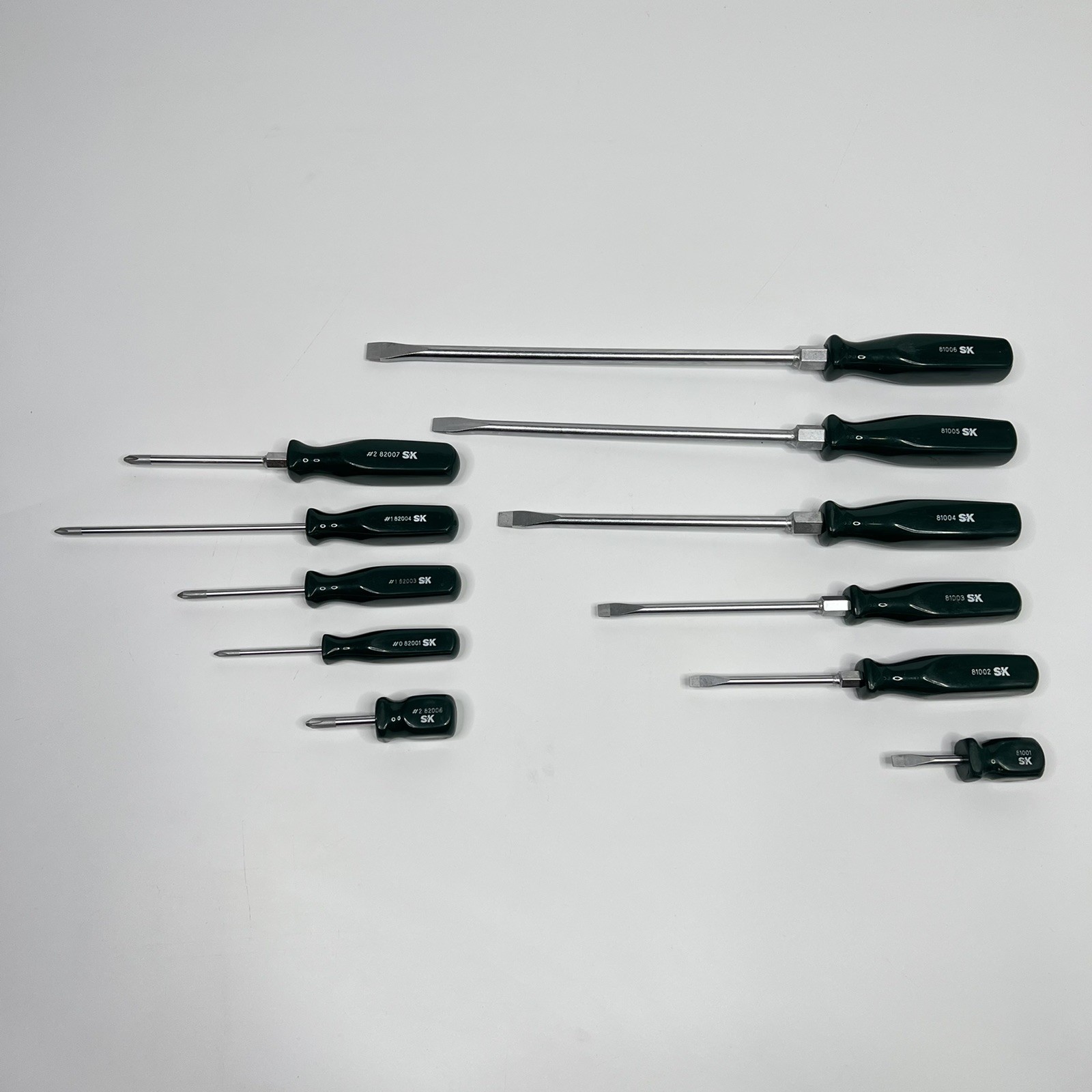SK Professional 86006 11 Pc Combination Screwdrivers Phillips/Flat Head