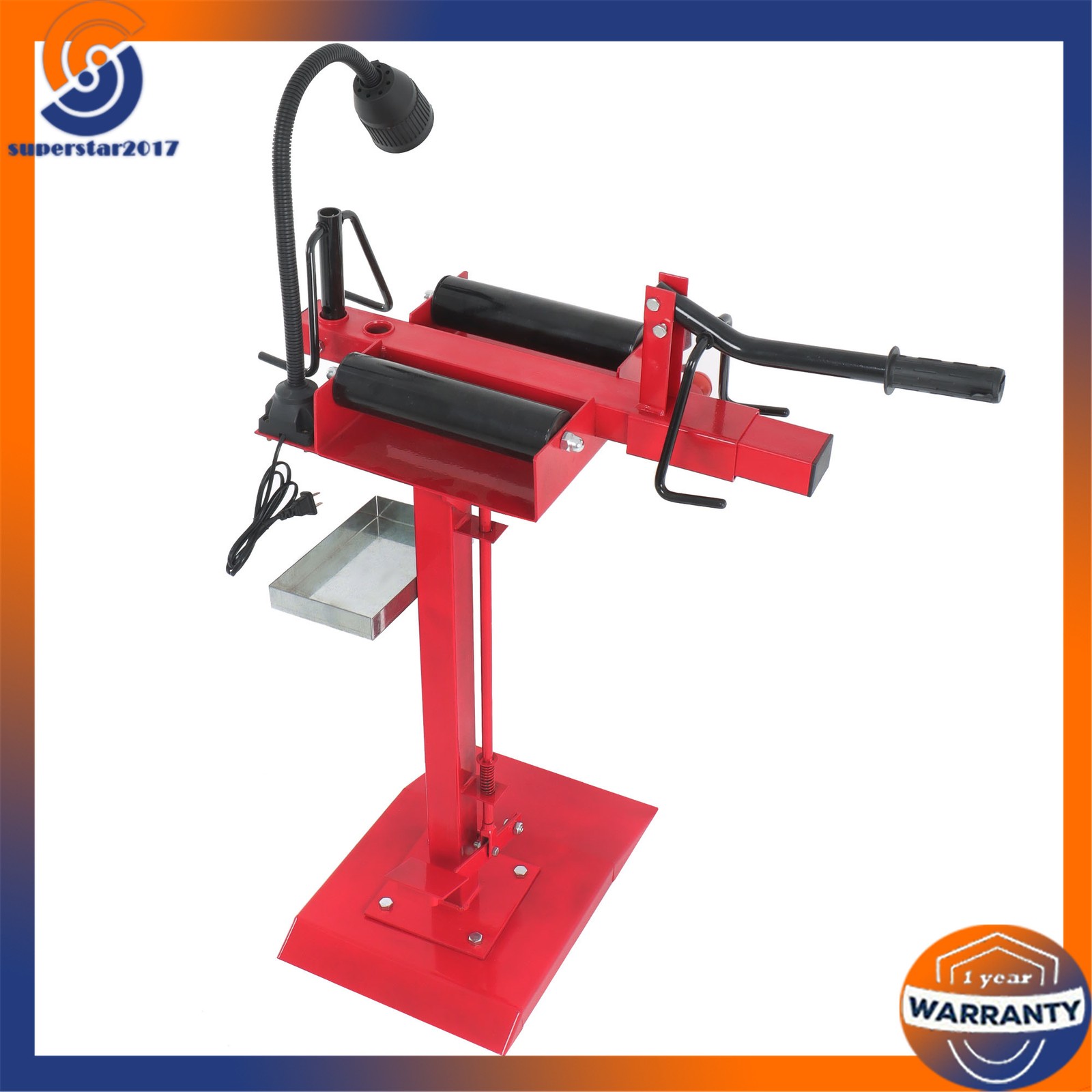 Manual Car Truck Tire Spreader Auto Tire Changer Repair Tool & Led Light