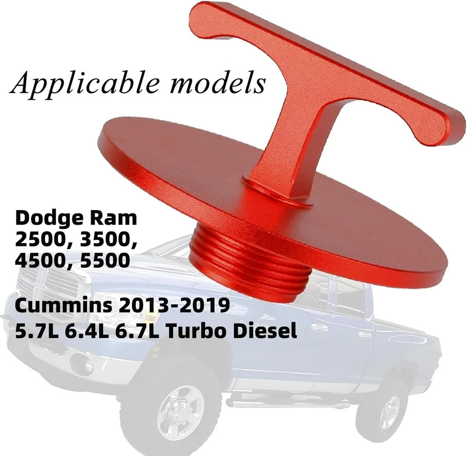 Oil Filter Plug Tool for Dodge Ram 2500 3500 4500 5500 Cummins Diesel