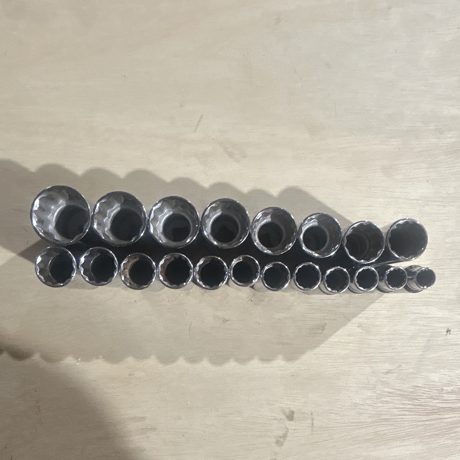 Sk 12 Point Metric Deep Socket Set 1/2” Drive