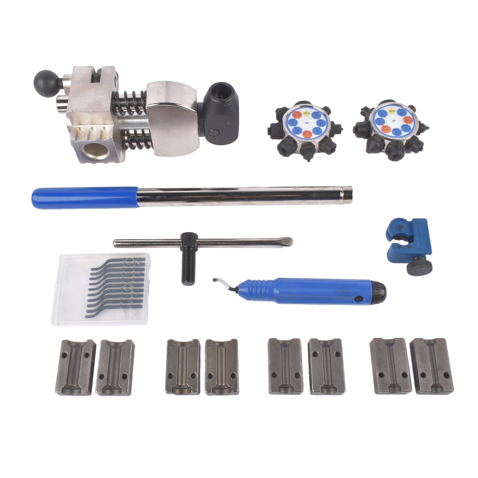 Brake Line Flaring Tool Set 37° and 45° Single Double Bubble Flares 3/16″-3/8″