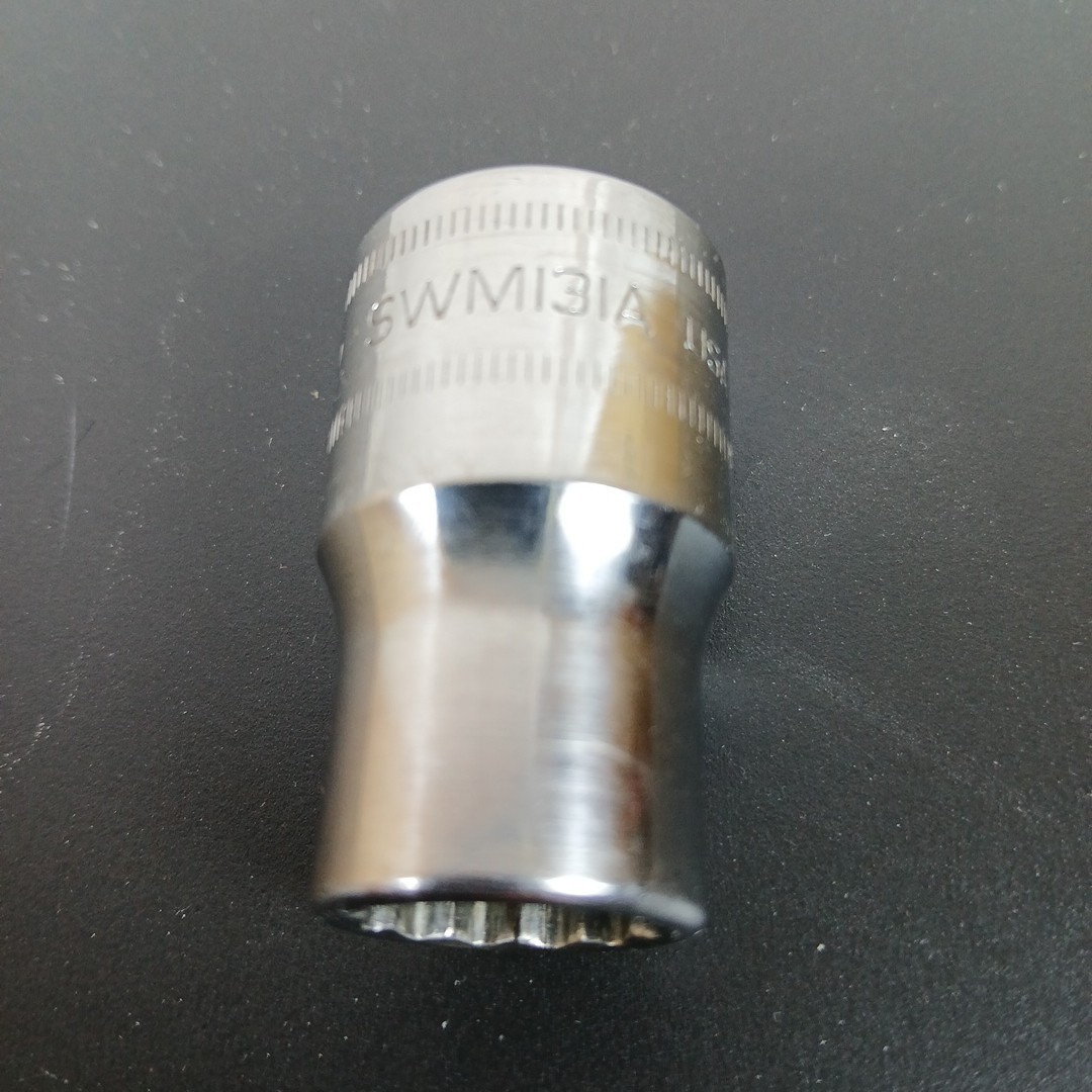 Snap-on Tools SWM131A 13mm 1/2″ Drive Metric 12-Point Shallow Chrome Socket USA