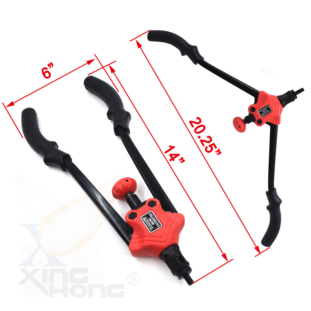 Knob Type Riveting Nut Gun 360mm 14″ 60pcs Rivet Nut Gun Kit Rivnut Setting Tool