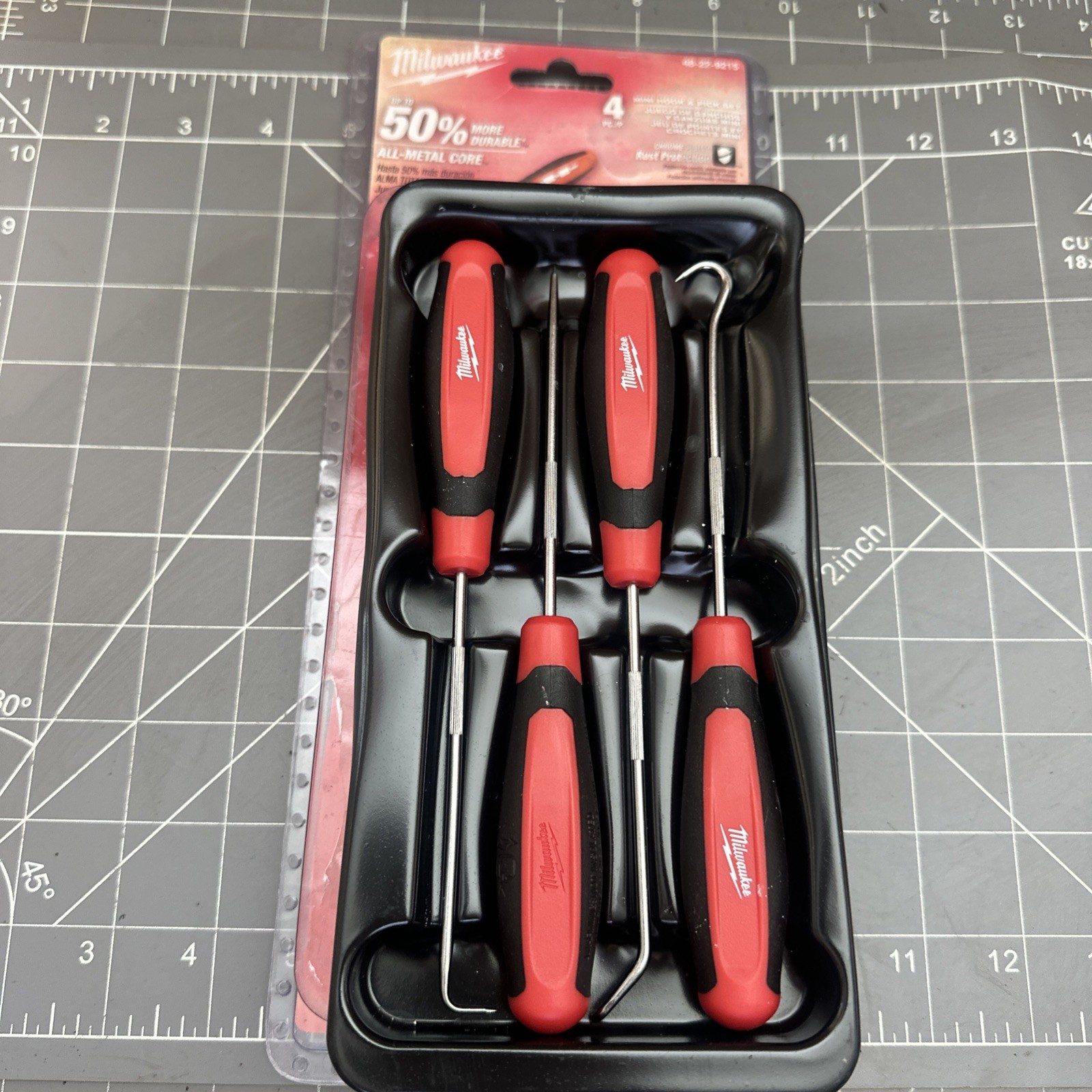 MILWAUKEE 48-22-9215 4 Piece Hook & Pick Set