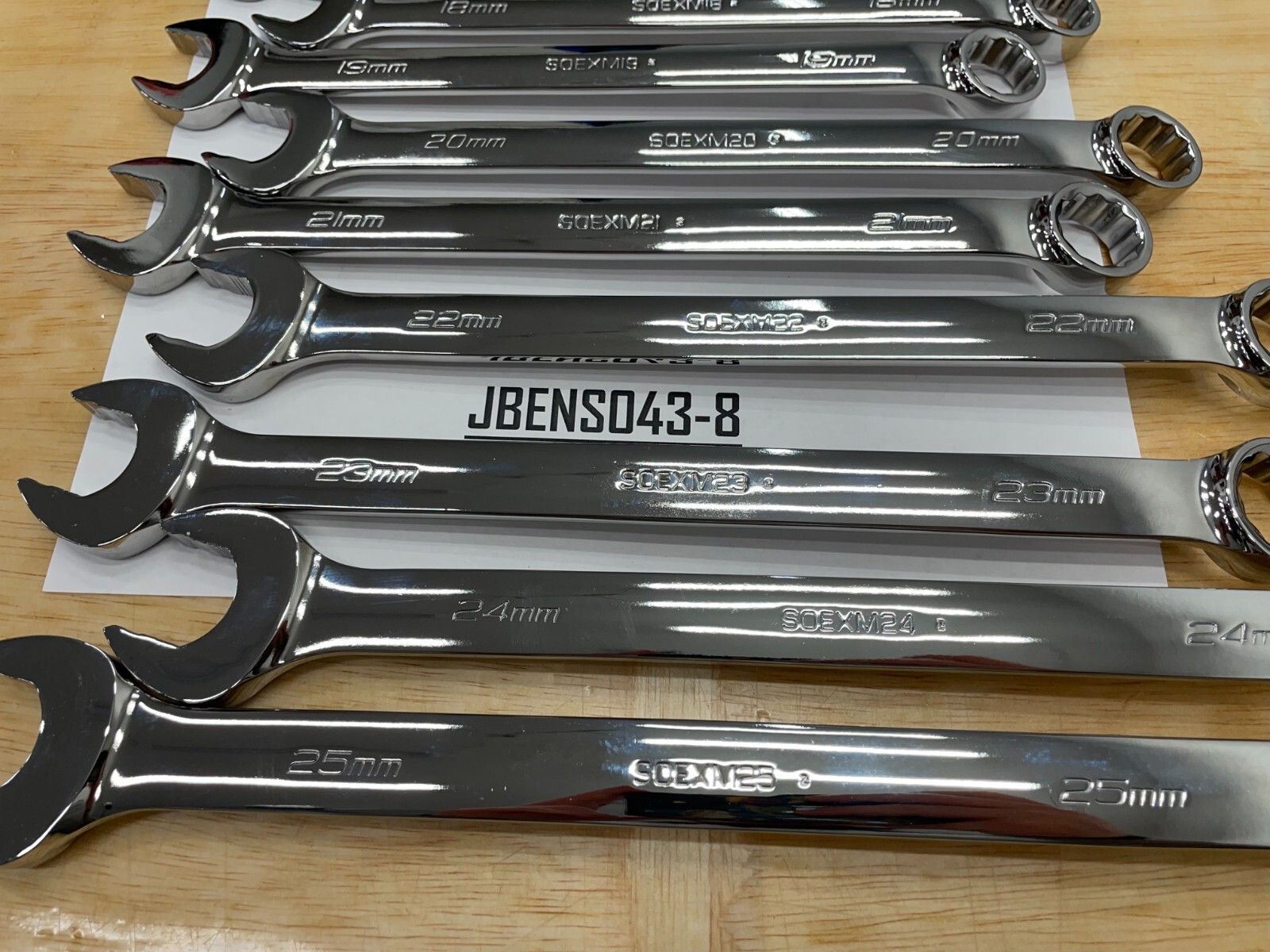 Snap-on Tools USA NEW 19pc MASTER METRIC Flank Drive Plus Combo Wrench Set