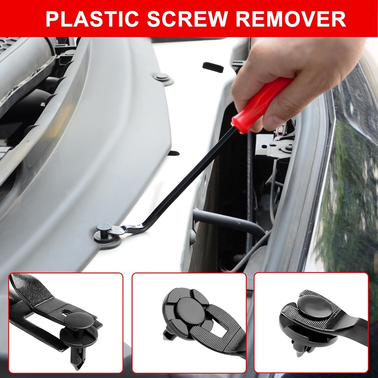 Car Trim Clip Upholstery Removal Tool Door Panel Fastener Pin Pliers 4Pcs set US
